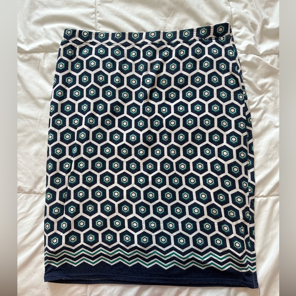 Geometric Pencil Skirt